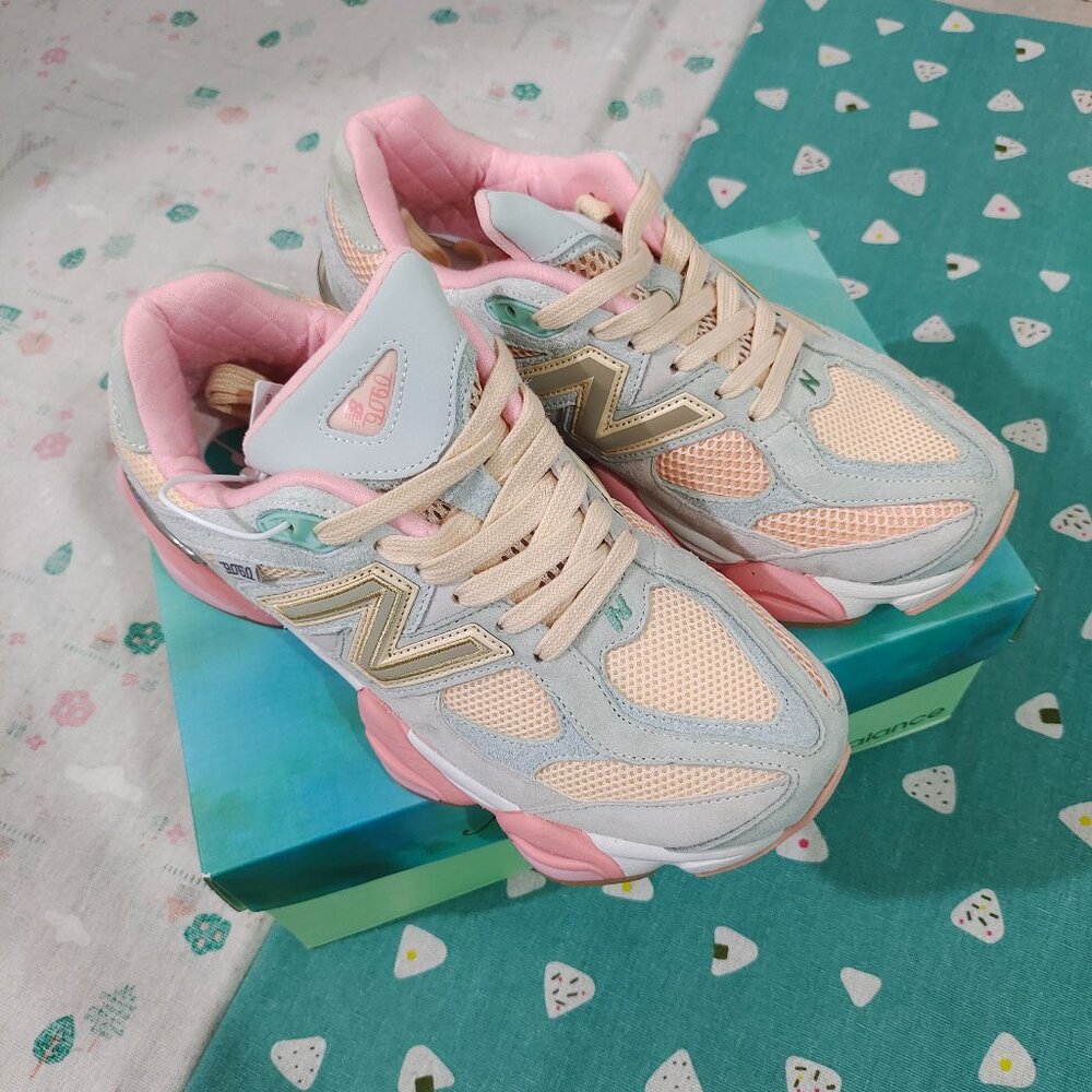 New Balance X Joe Fresh Goods 9060 Pink Low-Top Sneakers